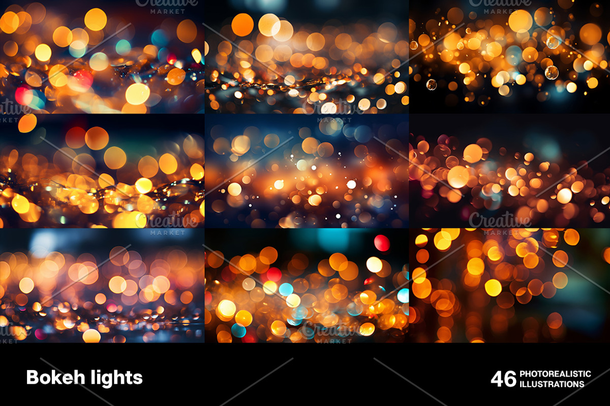 Bokeh lights. 46 images, an Abstract Photo by Handmadefont (Photo 10 of 11)