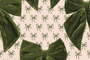 Green Bow Collection Seamless (9), a Pattern Graphic by Amy Lynn Grover (Thumbnail 4 of 9)