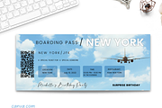 Editable Boarding Pass Template, a Card Template by YasdeyDesigns (Thumbnail 2 of 7)