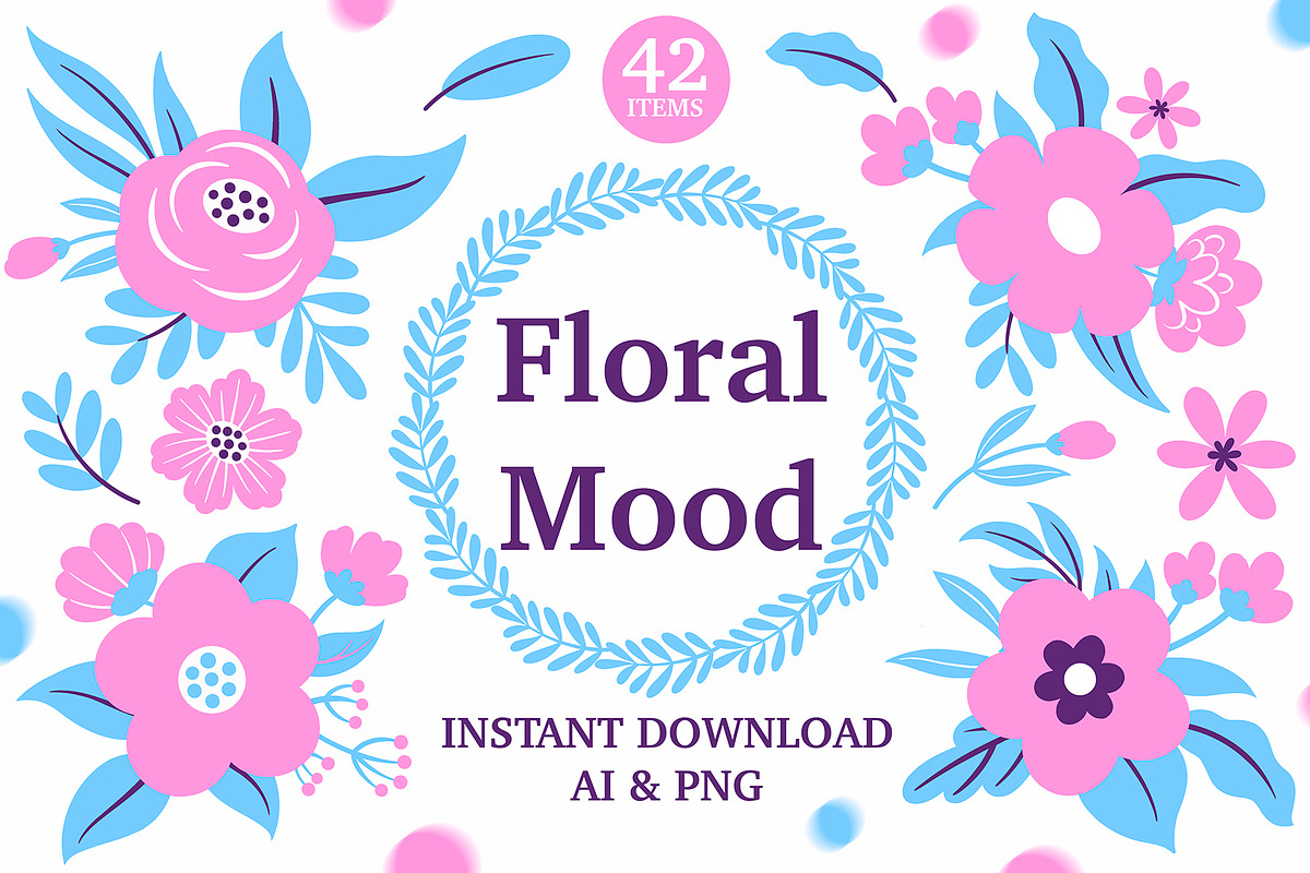 Spring flowers collection!, a Texture Illustration by Great Glebsby (Photo 1 of 8)