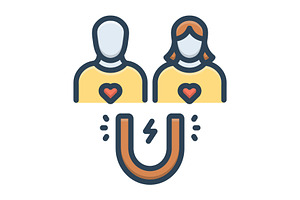 Attract magnet color icon, a Duotone Icon by Creative priyanka