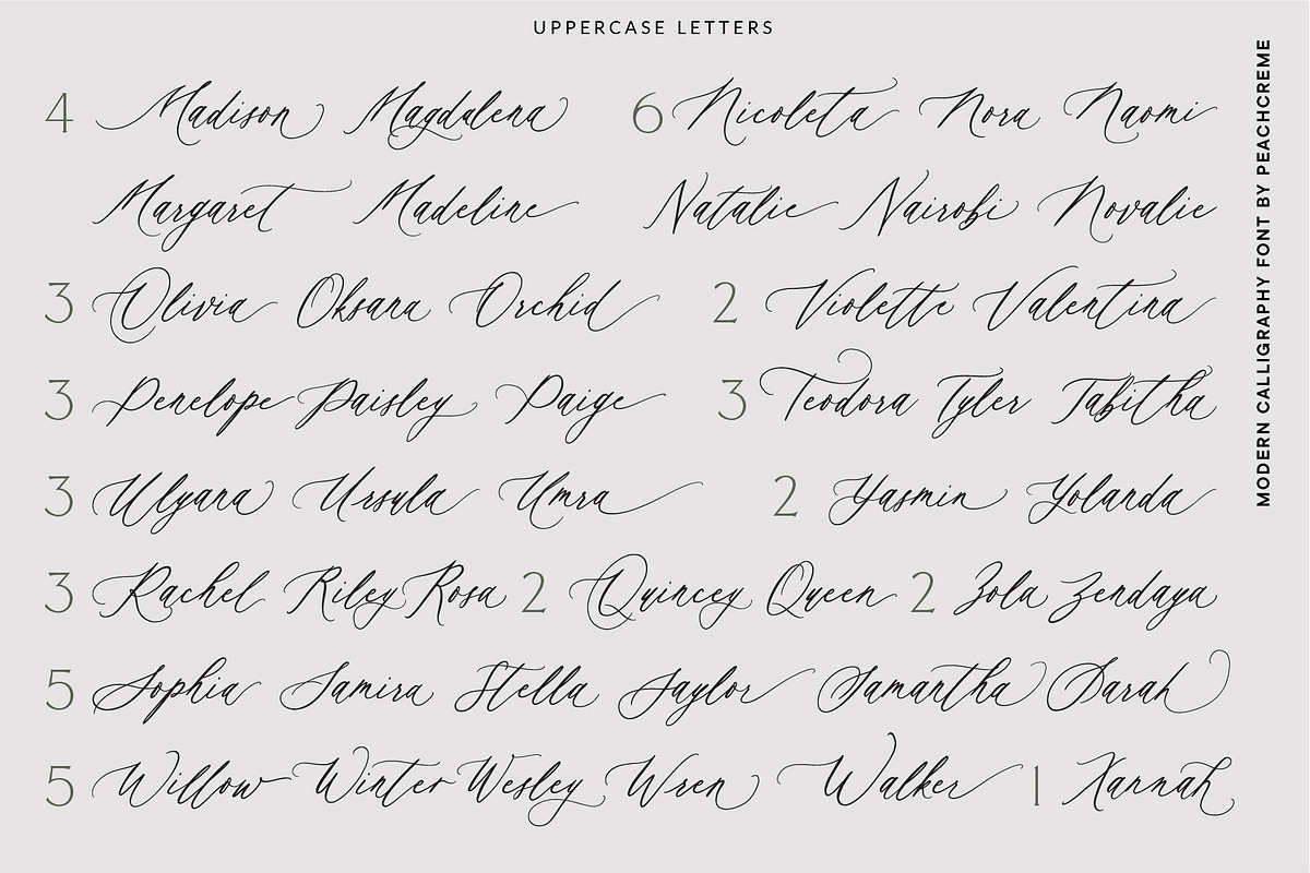 Autumn Melody // Wedding Calligraphy, a Script Font by PeachCreme (Photo 19 of 20)