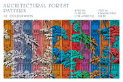 Patterns Architectural forest, a Pattern Graphic by Natalia0307 (Thumbnail 2 of 12)