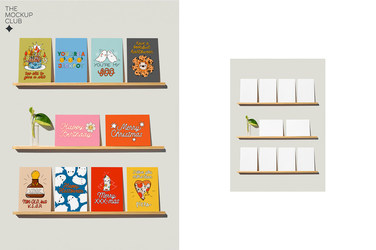 GREETING CARDS ON SHELVES MOCKUPS, a Product Mockup by MCKP*ME (Photo 16 of 17)