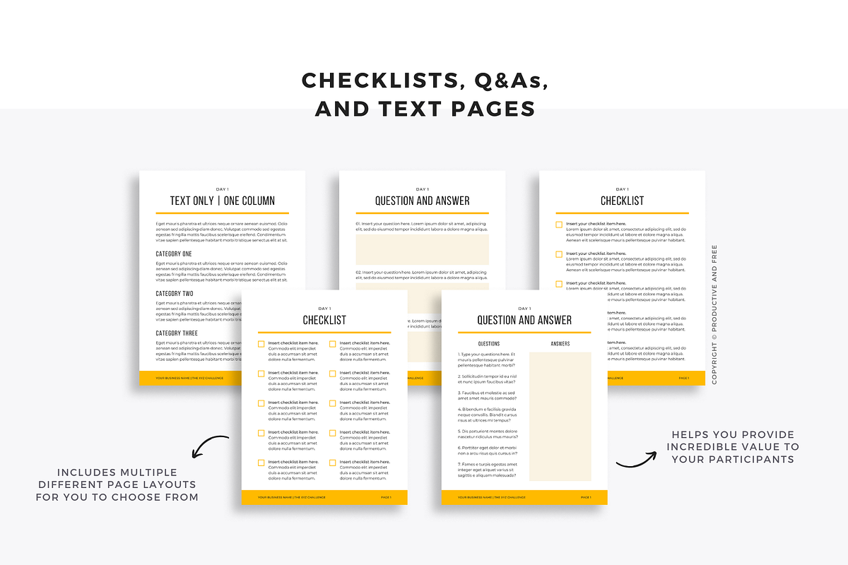 5-Day Lead Magnet Challenge Bundle, a Magazine Template by ProductiveandFree (Photo 9 of 18)