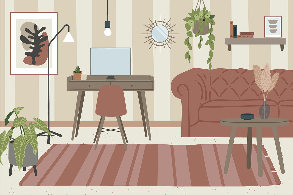 LIVING ROOM INTERIOR CREATOR & decor, an Animal Illustration by Alina Mubarak (Photo 2 of 7)