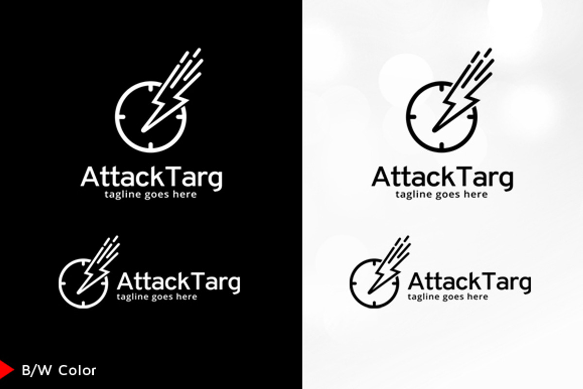 Attack Target Logo Template, a Branding & Logo Template by gunaonedesign