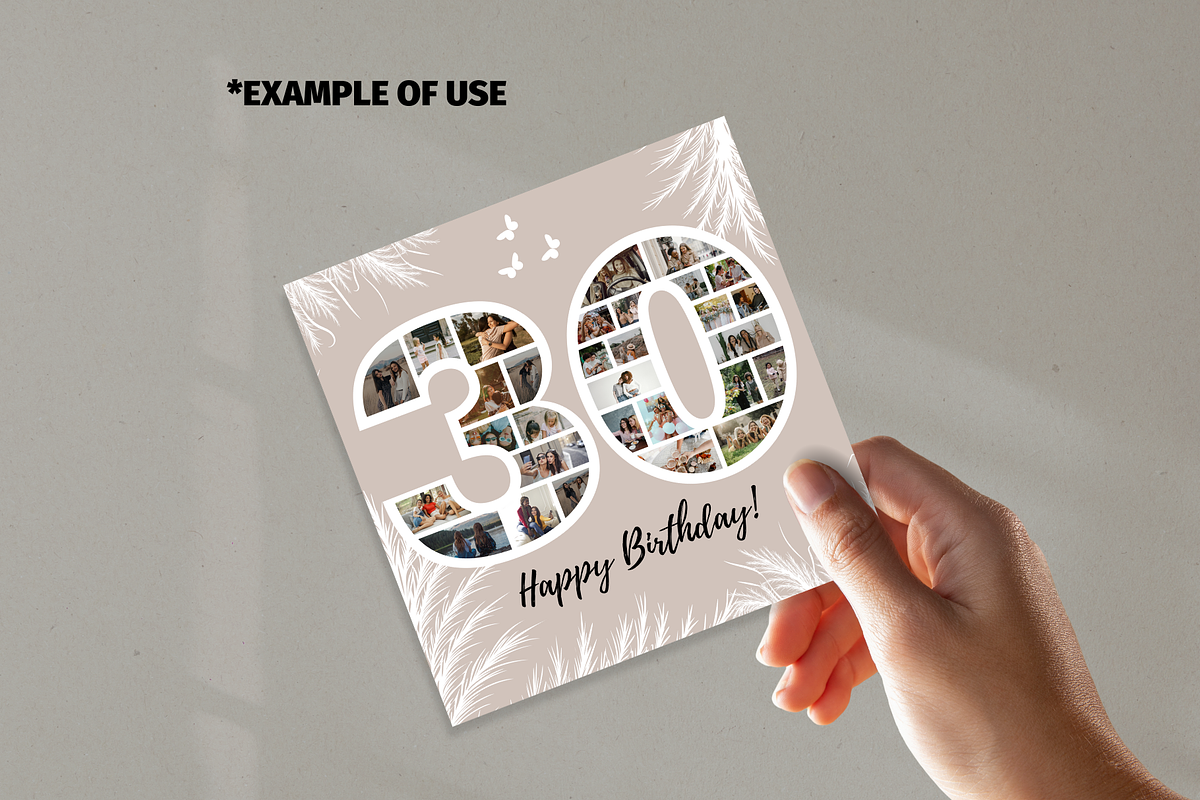 30 Photo Collage Canva Template, a Print Template by GraphiCarola (Photo 6 of 6)