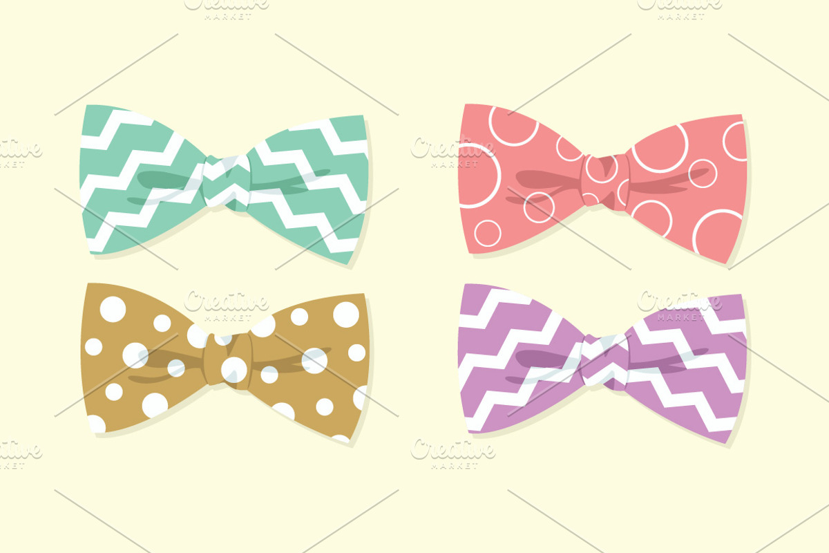 Bow Ties Vectors & Clipart, a Work Illustration by Digital Sugar (Photo 2 of 2)