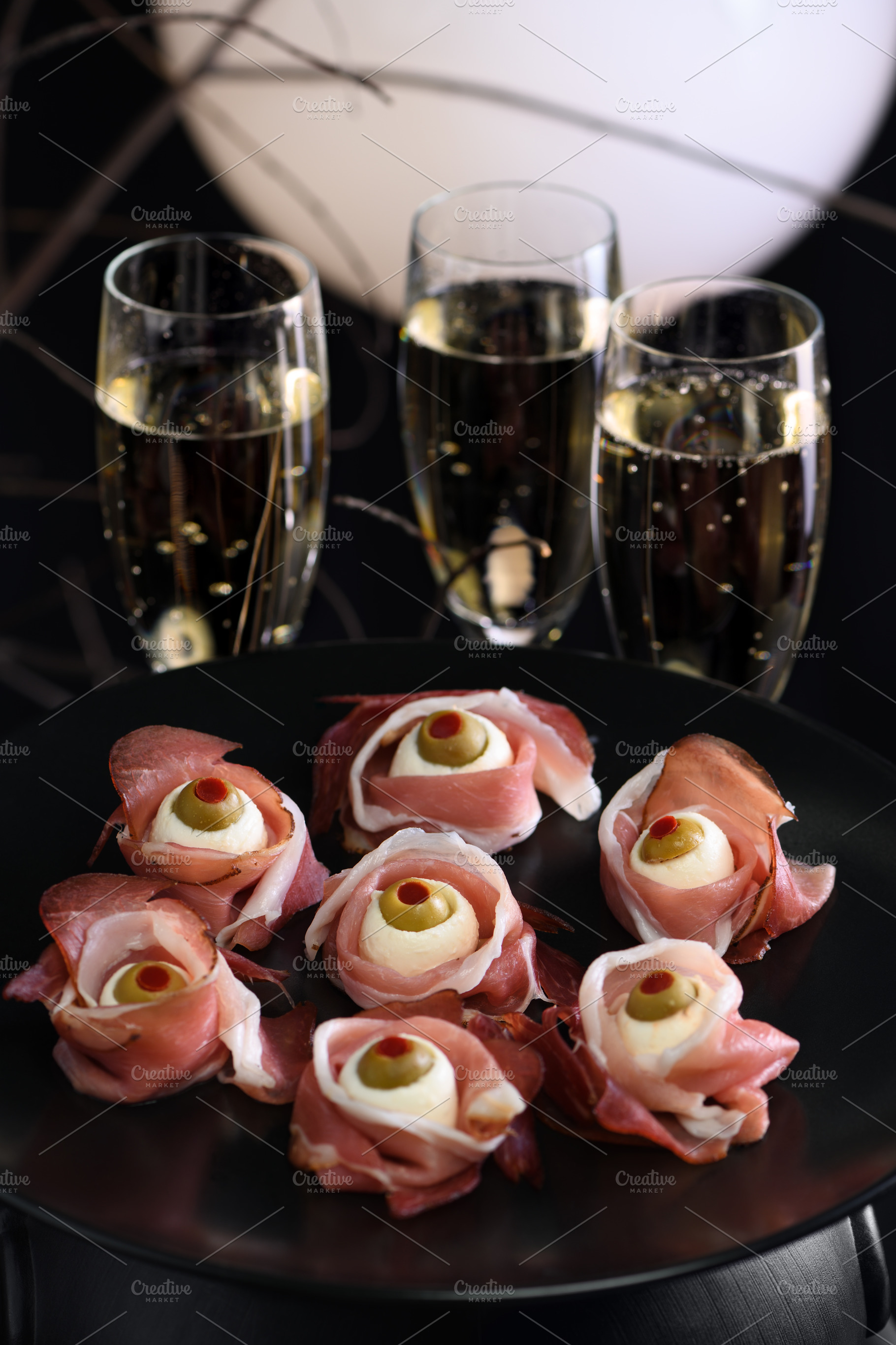 Snack eyeballs halloween featuring jerked beef, halloween, and cured, a Food & Drink Photo by Apolonia