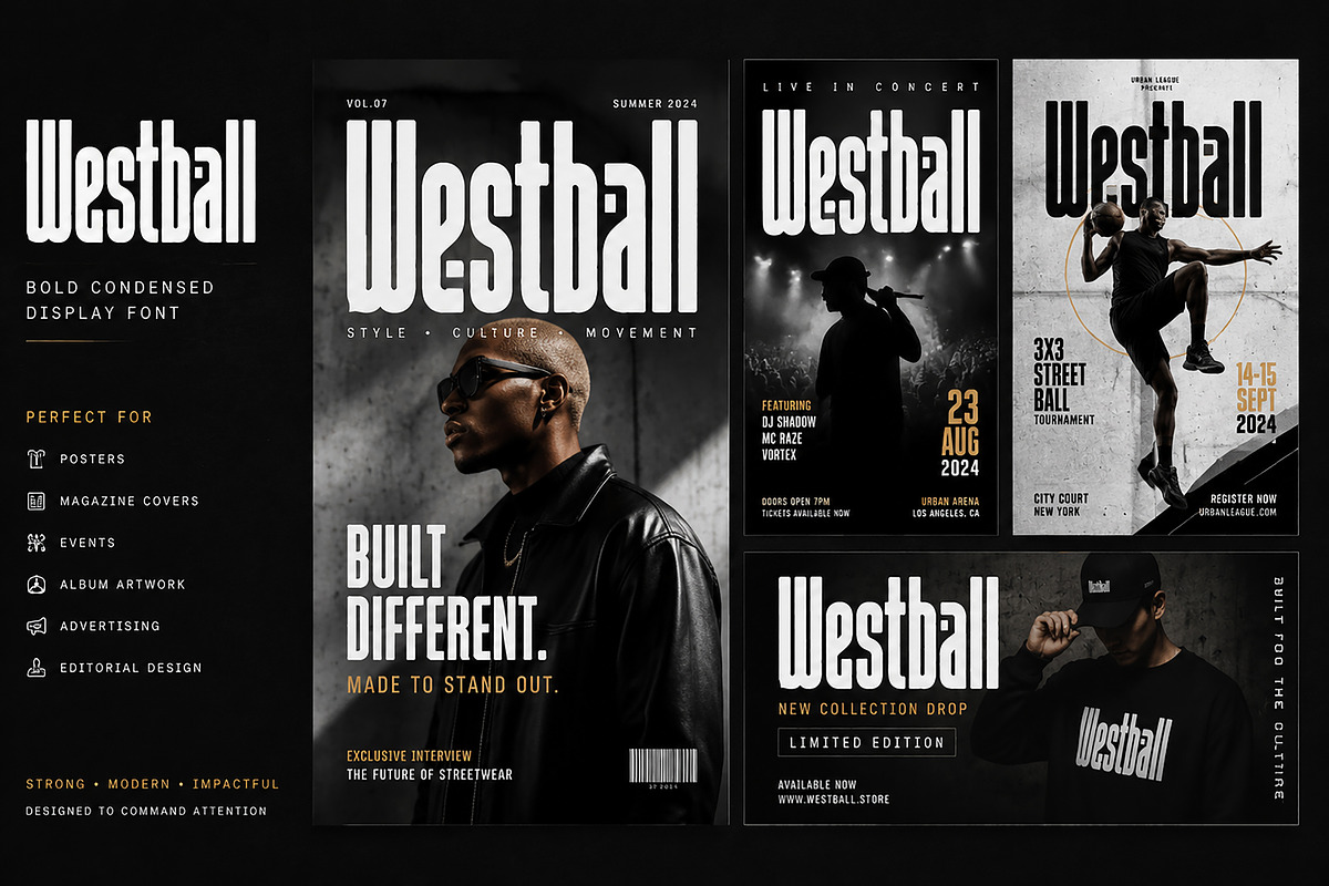 Westball, a Slab Serif Font by Wow Magic (Photo 2 of 4)