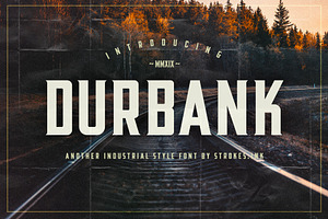 Durbank - Industrial Style Font
