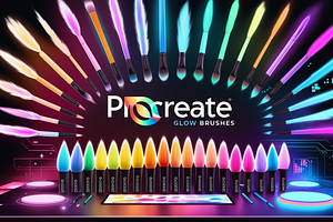 20 Procreate Glow Brushes