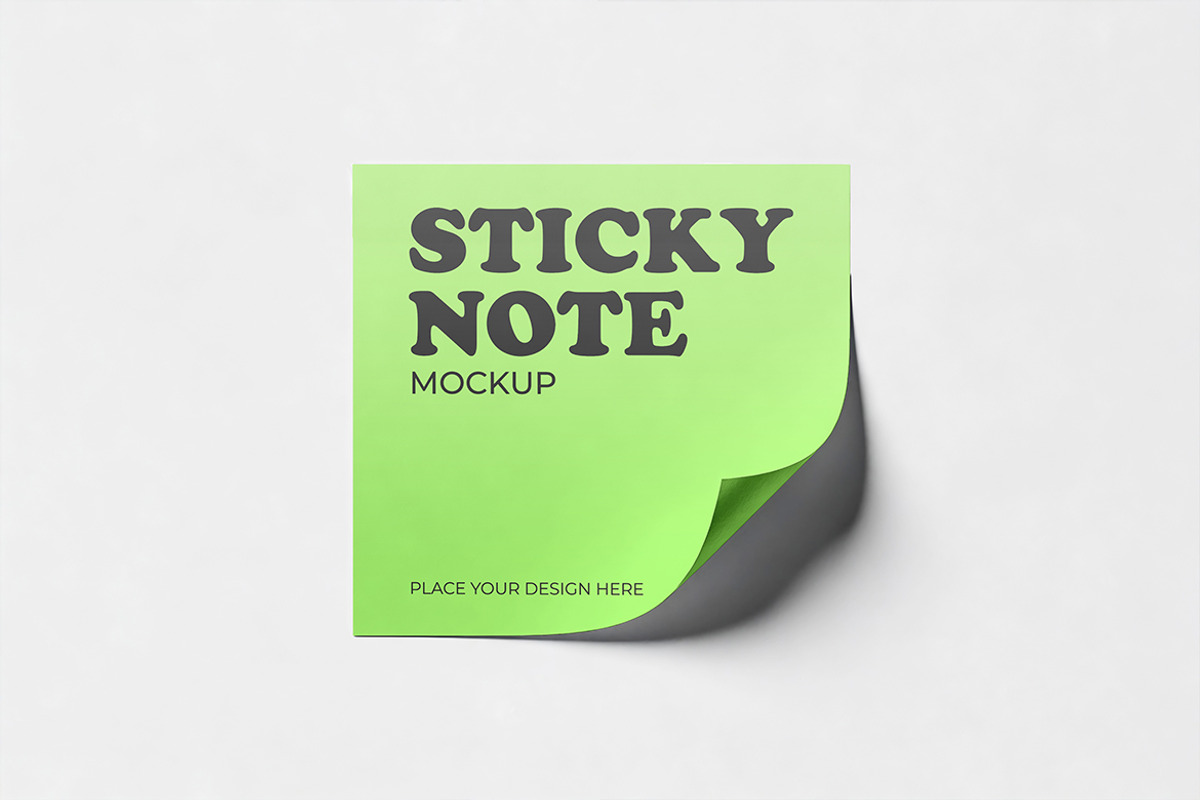 Sticky Note Mockup, a Product Mockup by Pitchlook.Studio