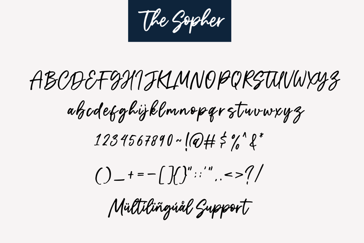 The Sopher - Handwritten Script Font preview 7