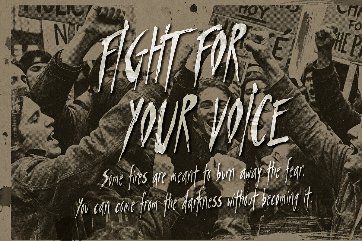 Punksters Trauma - Break the Rules, a Handwritten Font by HypeWorksCo (Photo 3 of 14)