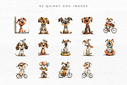 Quirky Dog Clipart Vol 2, an Object Graphic by EllyandLima (Thumbnail 6 of 8)