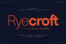 Ryecroft - Variable Sans Typeface