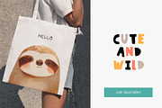 Cute Animals Portraits, a Decorative Illustration by MilaCreator (Thumbnail 5 of 7)