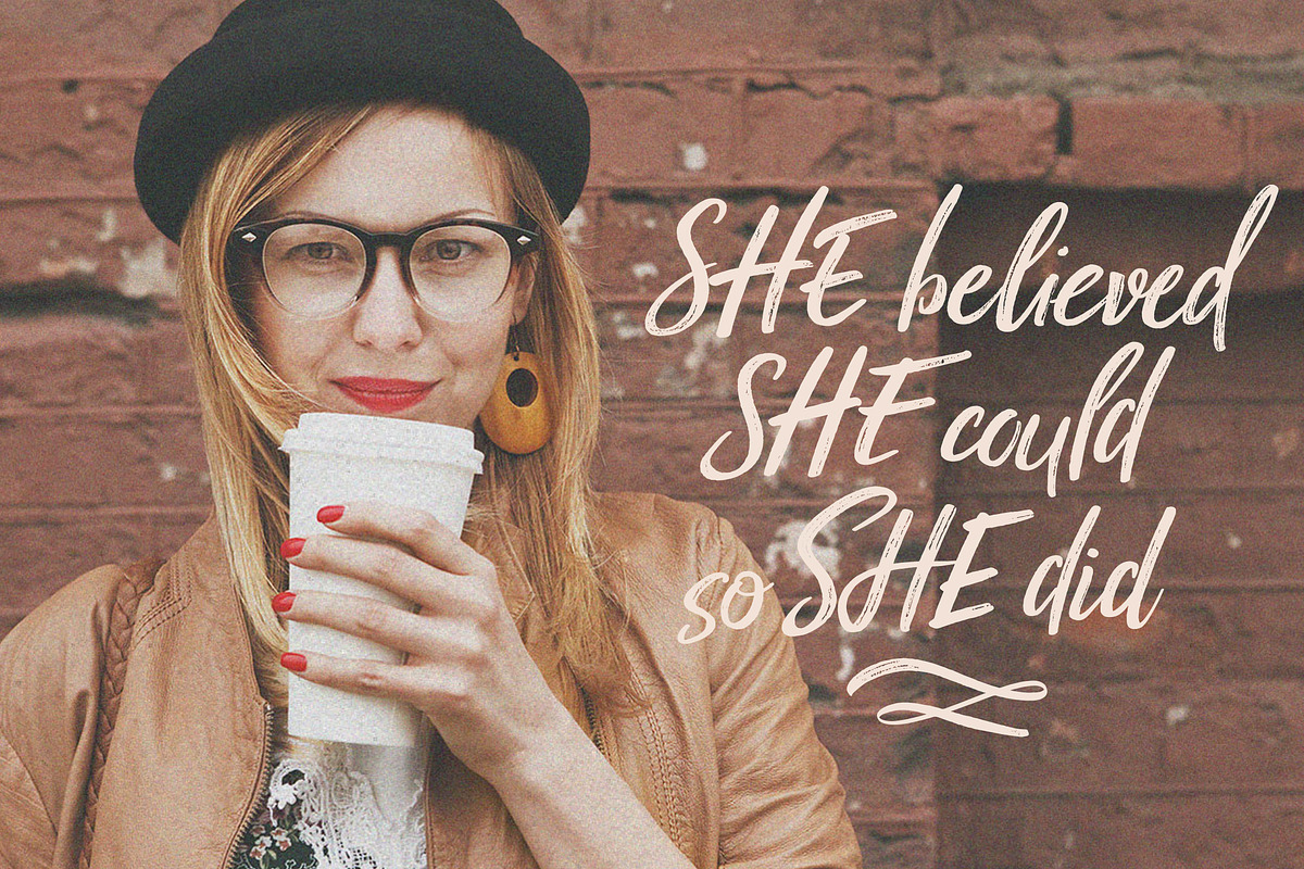 Black Star : 3 Sets + Sans, a Script Font by Rad Fonts (Photo 11 of 14)