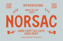 Norsac Hand-Drawn Vintage Sans Serif