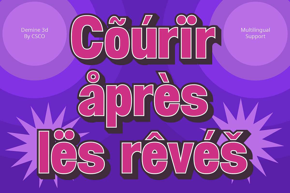 Demine 3D, a Sans Serif Font by Craft Supply Co. (Photo 4 of 8)