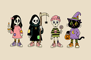 Spooky Friends- Halloween Collection, a Seasonal Illustration by Alina Sh (Thumbnail 4 of 9)