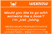abc font, a Handwritten Font by weknow (Thumbnail 7 of 9)
