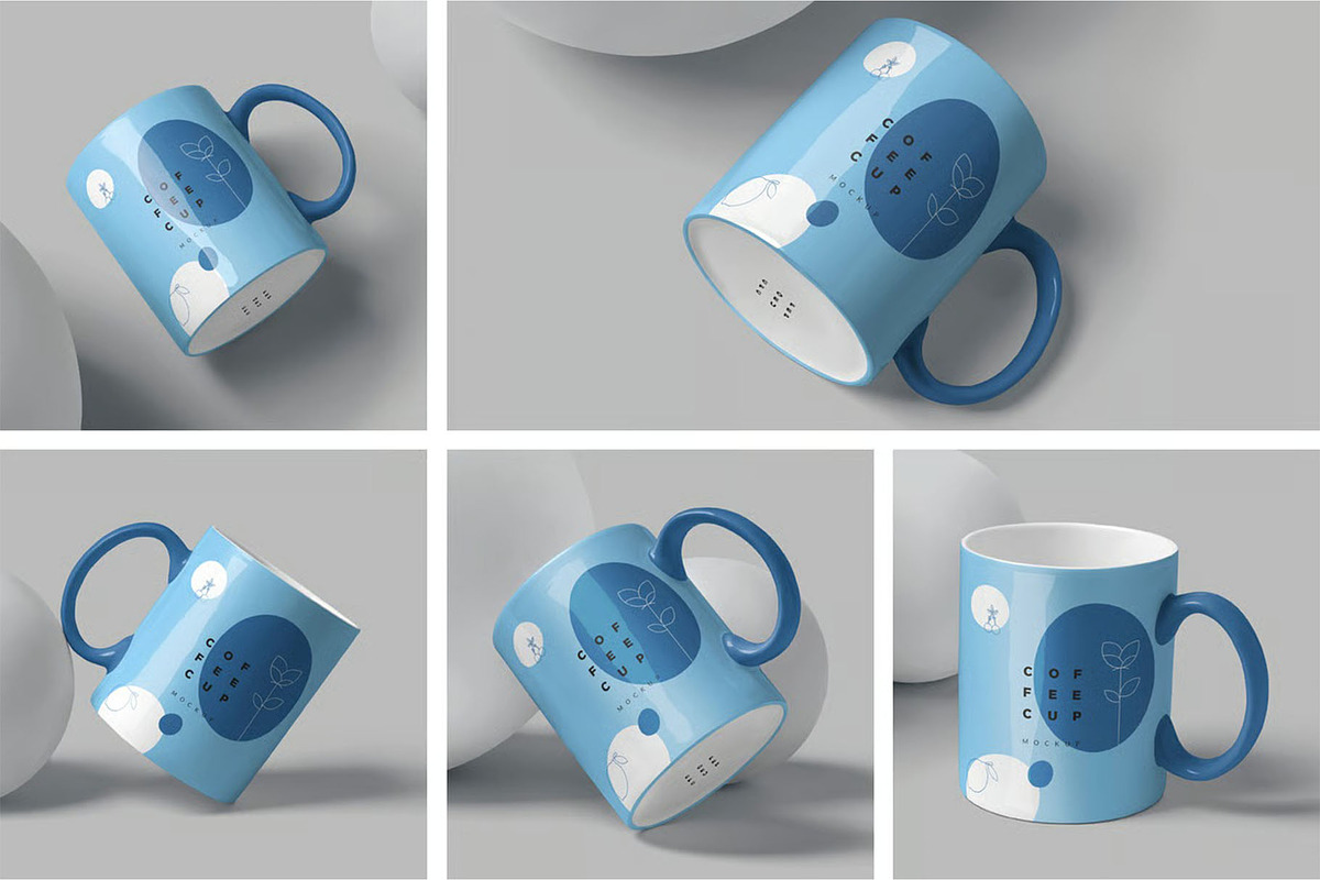 Ceramic Mug Mockups, a Cups & Container Mockup by megostudi0 (Photo 1 of 7)