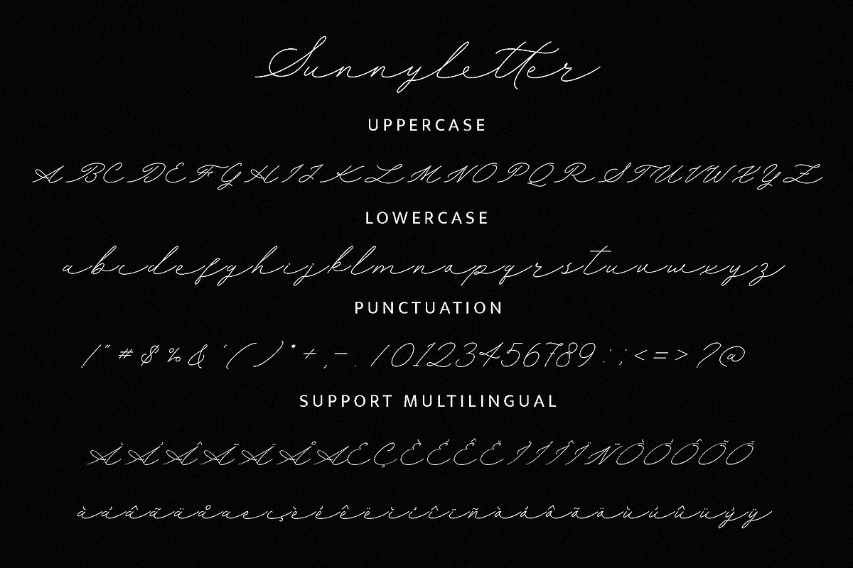 Sunnyletter Modern Script, a Script Font by MJtypefoundry (Photo 9 of 10)