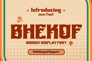 BHEKOF Groovy Retro Font