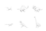 Set of 6 top dinosaurs in poly style, an Animal Illustration by ANTON KHRUPIN ART (Thumbnail 5 of 8)