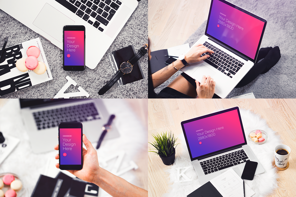 16 PSD Mockups Fashion Blog, a Mac Mockup by Pierre Borodin (Photo 6 of 7)