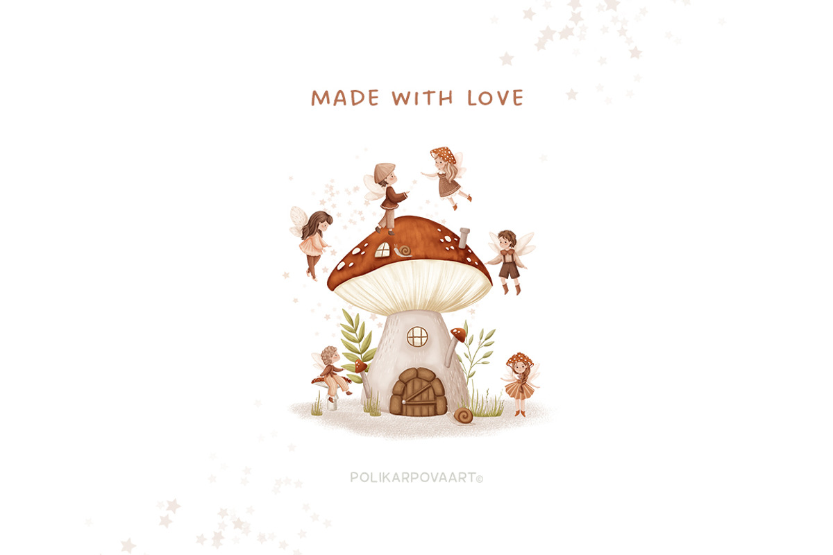 Mushroom Fairies. Kids collection, an Animal Illustration by polikarpovaart (Photo 15 of 15)