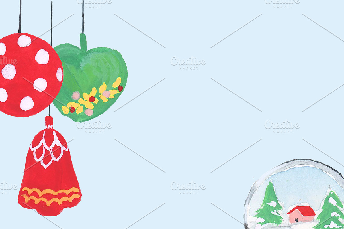 Retro Holiday Clipart Graphics, a Wallpaper Graphic by RhianAwni (Photo 3 of 10)