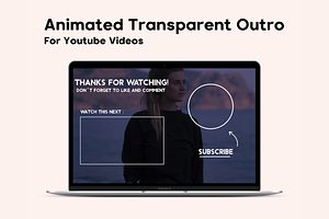 Animated Transparent Youtube Outro