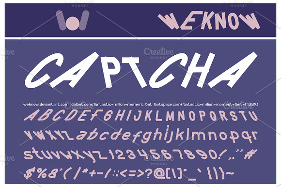 funtastic million moment font preview 7