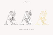 Line Art & Watercolour Greenery, an Illustration by January Bloom (Thumbnail 4 of 22)