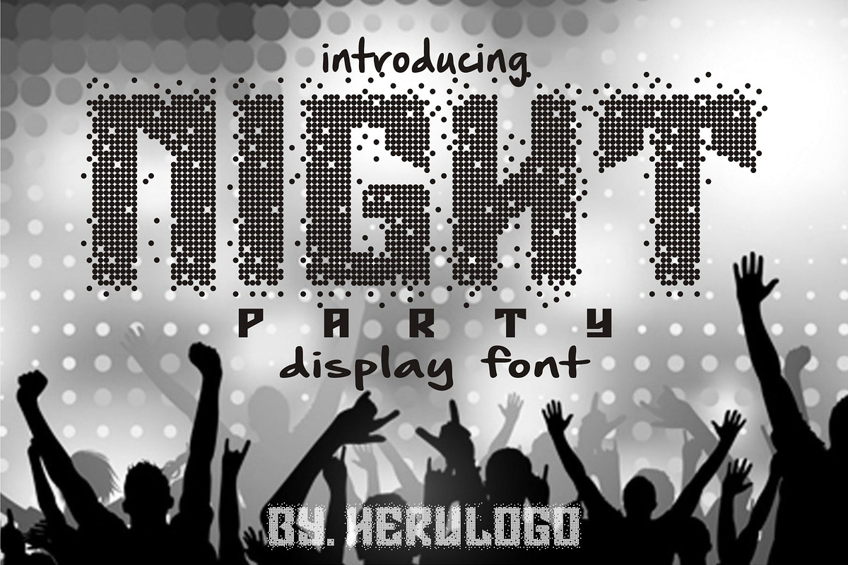 Night Party Display Font