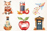 Autumn Back to School Clipart, an Illustration by Libby Wishes (Thumbnail 3 of 7)