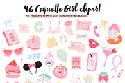 Cute Coquette Girl Aesthetic Clipart, an Object Graphic by Ruslana Lubenets (Thumbnail 4 of 15)