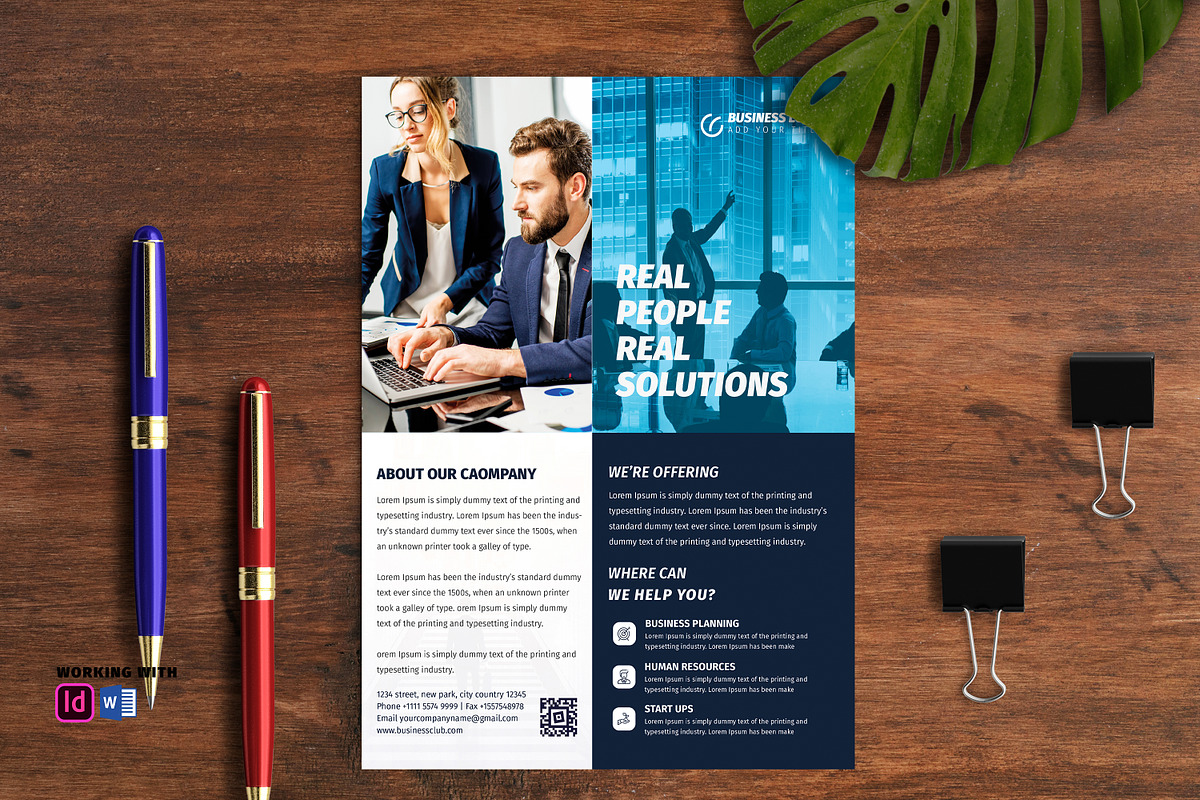Modern Business Flyer Indesign Word, a Flyer Template by Madhabi Studio (Photo 2 of 4)