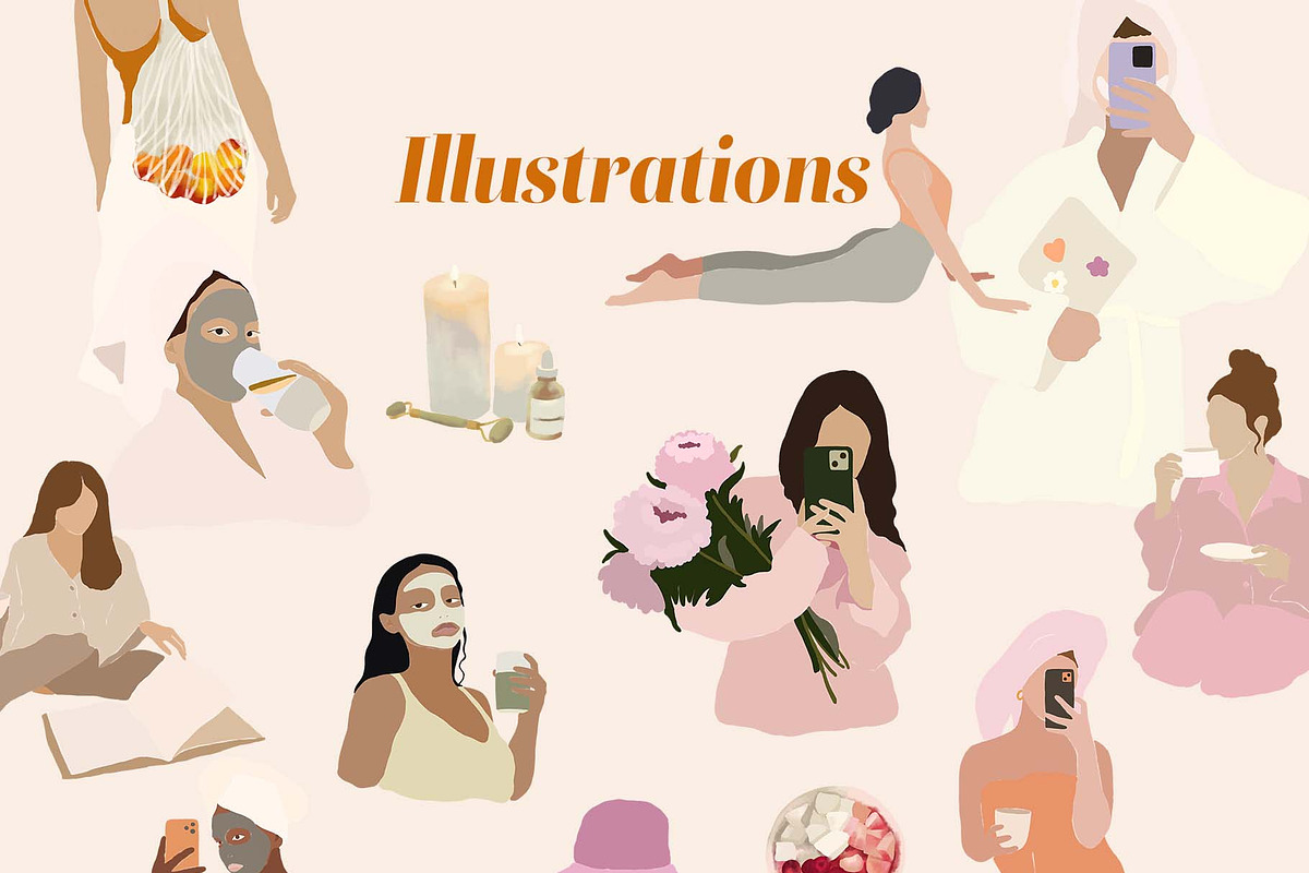 Love yourself Mom collection, a Healthcare Illustration by Natalia Tugova (Photo 9 of 10)