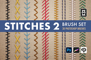 Stitches 2 Brush Set, a Brush Add-On by Zsolt Kosa Art (Thumbnail 1 of 6)