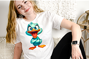 Sarcastic duckling clipart, an Animal Illustration by ElenazlataArt (Thumbnail 4 of 4)
