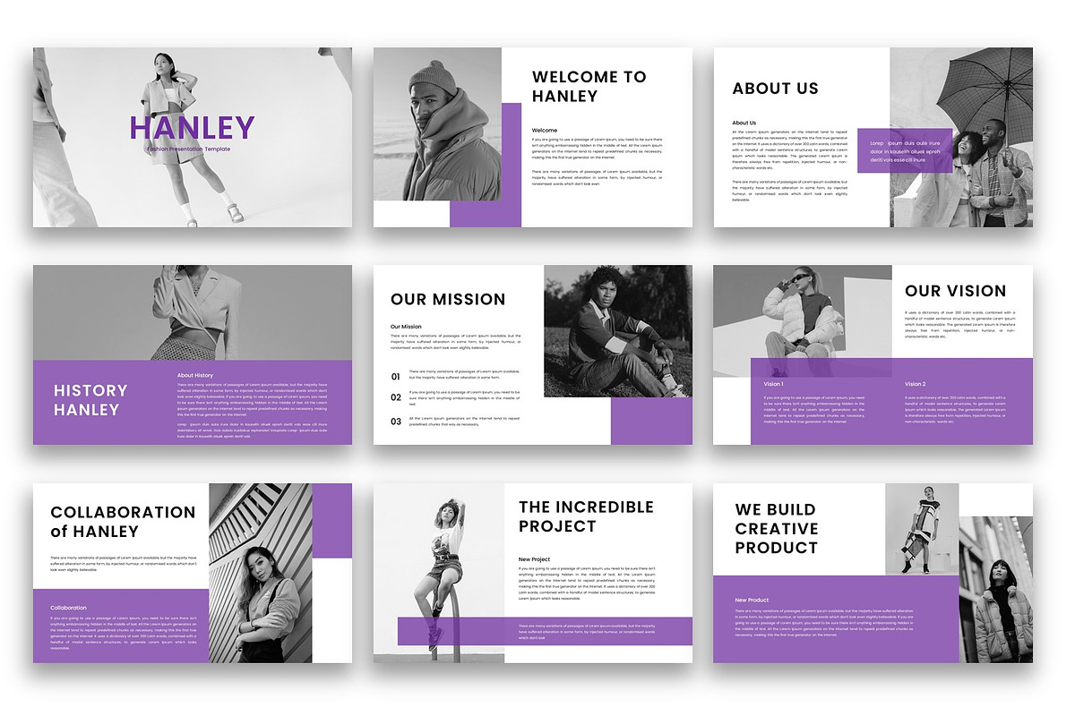 Hanley – Fashion  PowerPoint, a Presentation Template by kreatifreya (Photo 2 of 5)