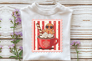 Christmas Hot Chocolate Coquette Sta, an Illustration by Libby Wishes (Thumbnail 3 of 5)