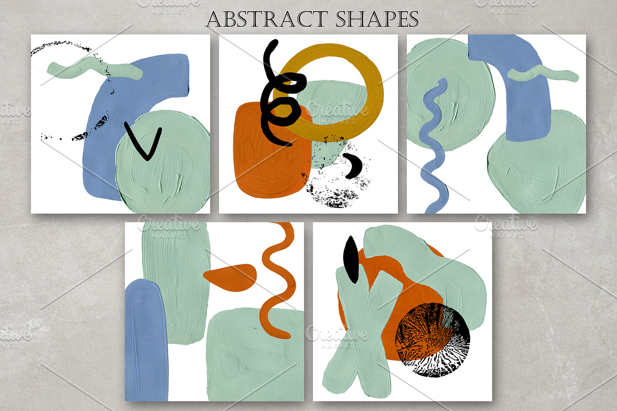 Abstract shapes collection., a Texture Illustration by TaPilipa (Photo 4 of 9)