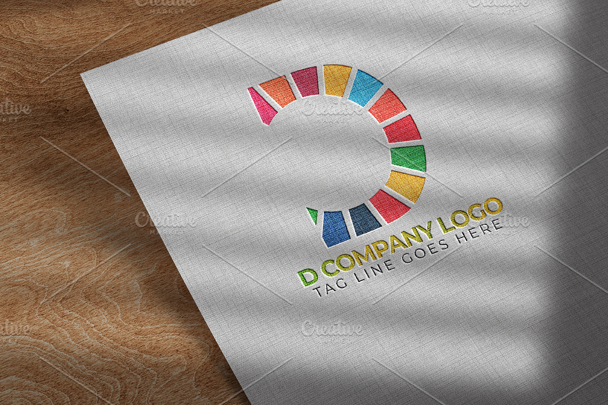 D Letter Color Company Logo Template, a Branding & Logo Template by arslantanoli (Photo 2 of 4)