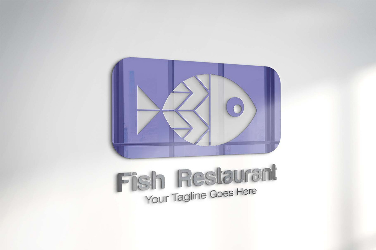 Fish Restaurant Logo Template preview 2